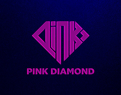Pink Diamond Taxt Logo
