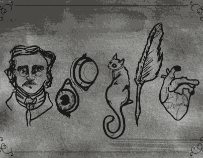 Edgar Allen Poe - Mock Up Google Doodle