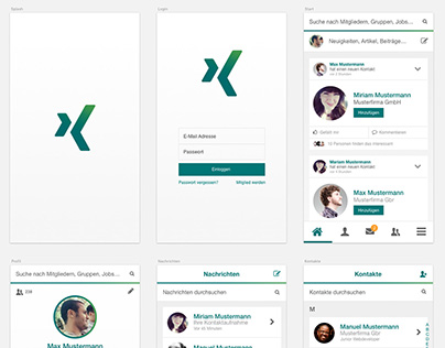 XING mobile app – Redesign