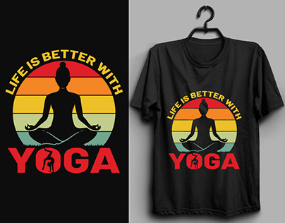 Yoga t shirt Design