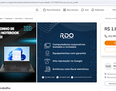 Artes para marketplace OLX - RDO Informática