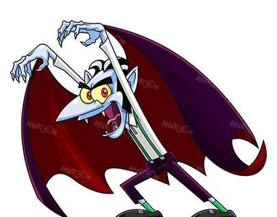 Scary Vampire Cartoon Character
