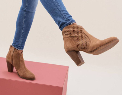 SS19 | Beige Perforated Bootie