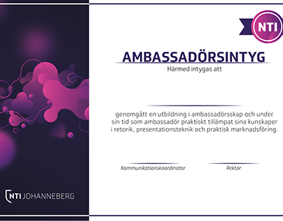 Ambassador Certificate