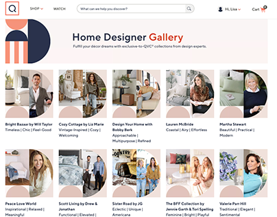 QVC // Home Designer Gallery