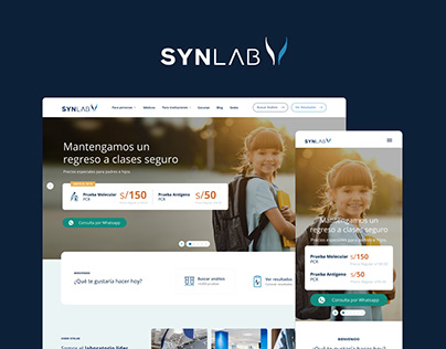 Project thumbnail - Synlab l Laboratory Services Website