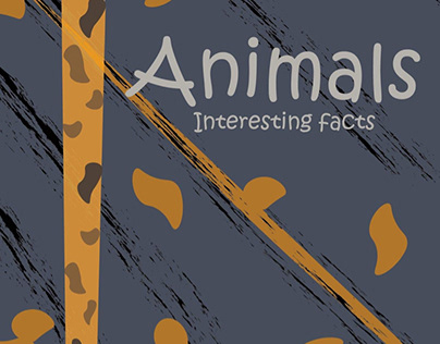 Animals, interesting facts,mini kid book