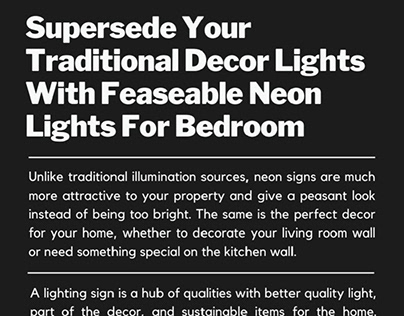 Amazing & Beautiful Neon Lights For Bedroom