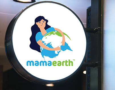 Mama earth Mascot logo