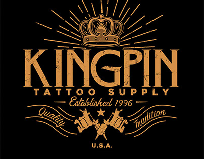 Kingpin logo treatment