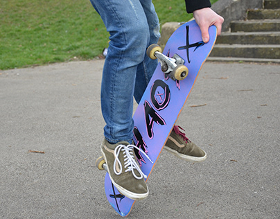 Khaos Skateboard Graffiti Logo