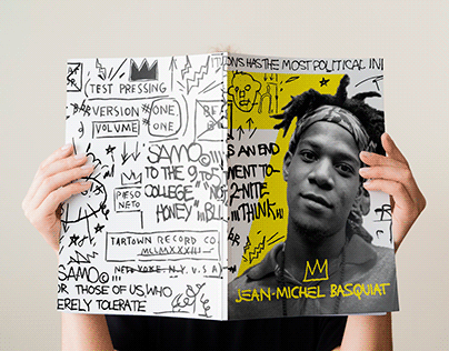 Album layout. Jean-Michel Basquiat.