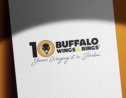 Buffalo Wings & Rings Jordan - 10 Year Anniversary Logo