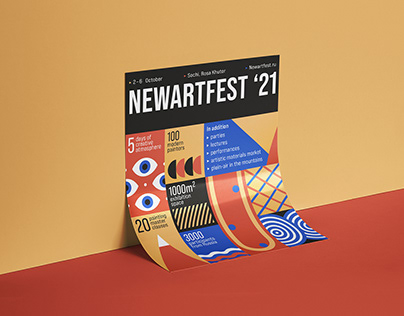 New art festival poster. Neogeo