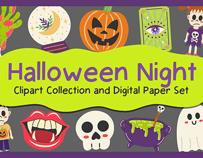 Halloween Night Graphic Set