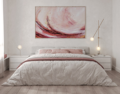 Scandinavian bedroom design.