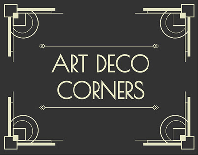 Art Deco Corners Element Pack