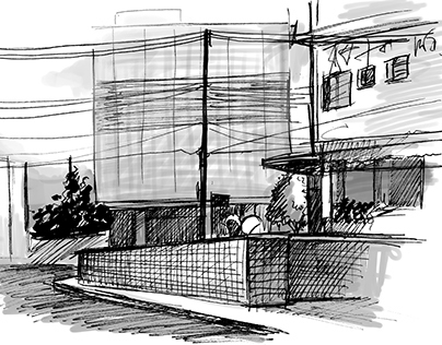Butantã subway station sketches