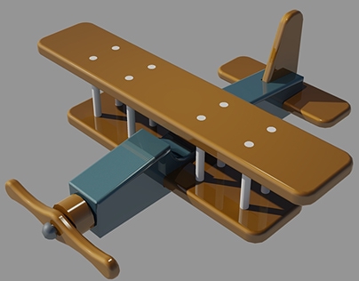 3D Model Toy Airplane