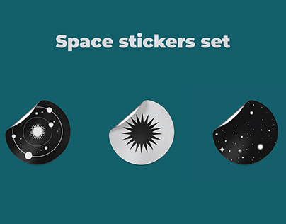 Sppace stickers set