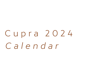 Cupra - 2024 Calendar