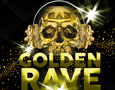 Flyer publicitario | Golden Rave