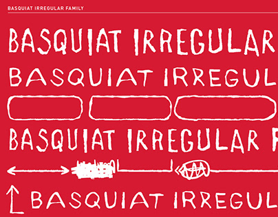 Basquiat Irregular font