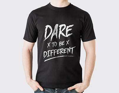 Dare To Be Different T-Shirt Design