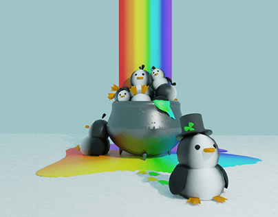 Modelagem 3D - Pinguins