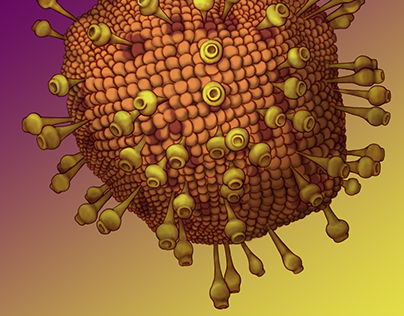 H1N1 Flu Virus Illustration