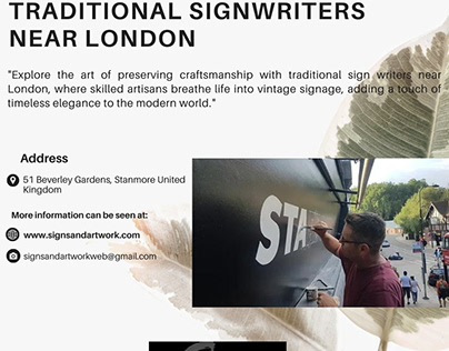 Traditional Signwriters Around London