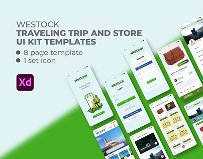 Westock - UI KIT Template For Traveling App and Store