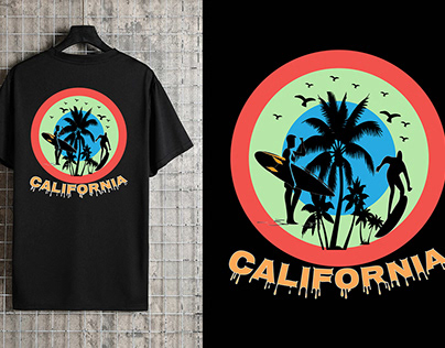 California New T Shirt Design