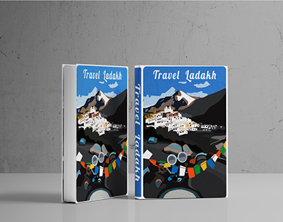 TRAVEL LADAKH- BOOK COVER DESIGN//CARTOGRAPHY