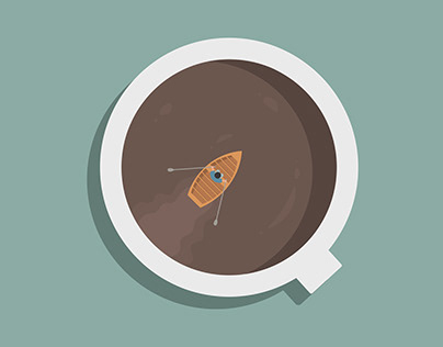 "Caffeine Adventure" Vector Art