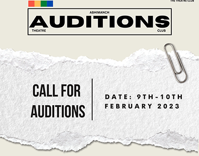 Auditions Reveal Poster