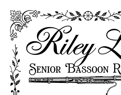 Senior Bassoon Recital Poster