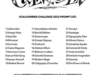 Callivember 2024 - Infocalligrafica