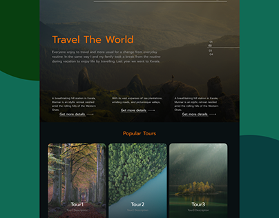Travel Web App Design