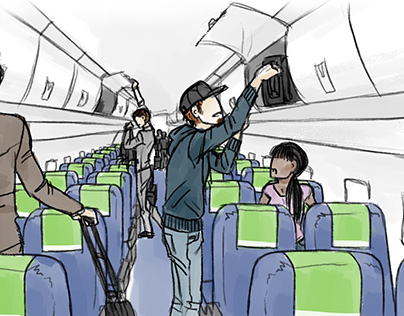Airline Commercial Storyboard