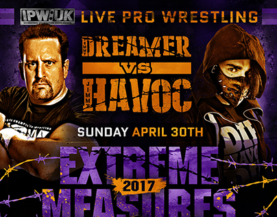 IPW : UK Extreme Measures 2017 posters and match cards