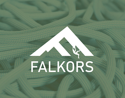 Logo ja visuaalne identiteet ronimiskeskusele Falkors