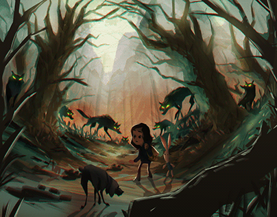 Dark Forest - Children's book Concept
