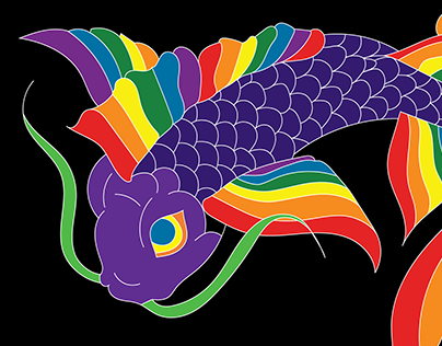 Rainbow Koi Fish