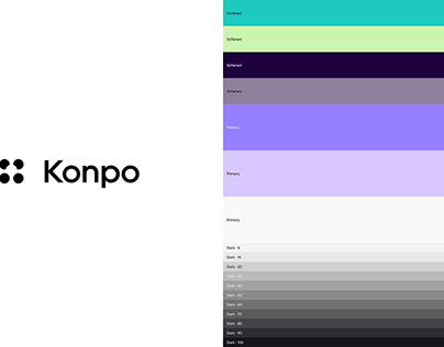Konpo | Color Palette, Font & Icons