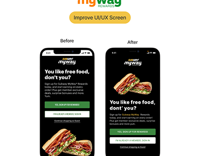Improved UI/UX Screen of @subwaymyway