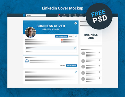 Linkedin Cover Mockup Free Download
