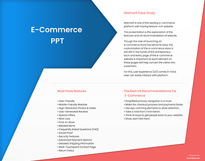 E-commerce Feature and UX Recommendations