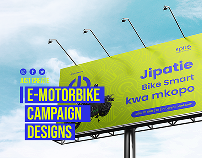 Project thumbnail - E-motorbike campaign designs