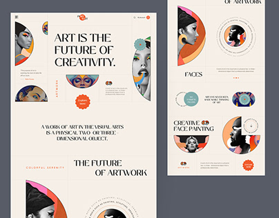 Art Gallery Landing Page by WIx